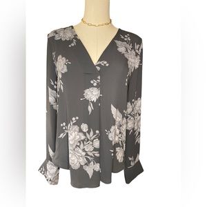 Ann Taylor Pleat Front Blouse